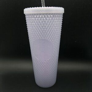 Starbucks Studded Tumbler Icy Lilac Iridescent Cold Cup Venti 24 oz Holiday 2021